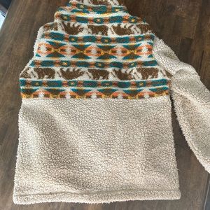 Simply Southern Sherpa Aztec pullover
